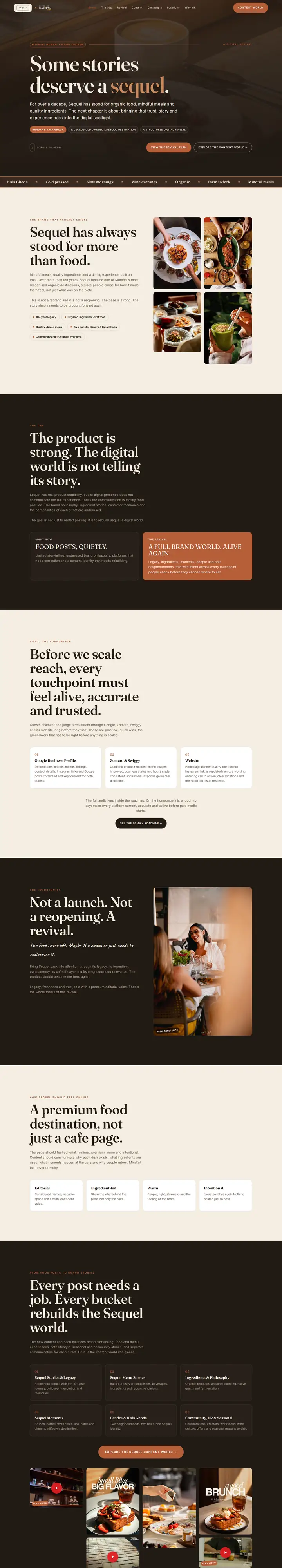 The Sequel pitch site